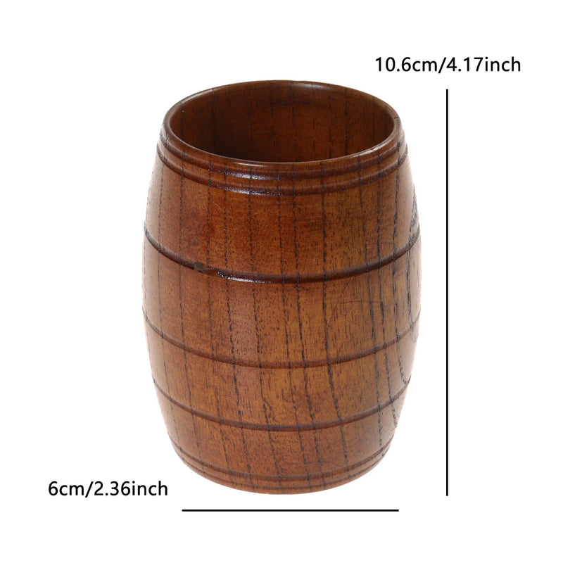 Wooden Cocktail Glass Big Cups for Beer Tea Coffee Milk Water Cup Handmade Wood Cups Juice Water Mug Kitchen Bar Drinkware
