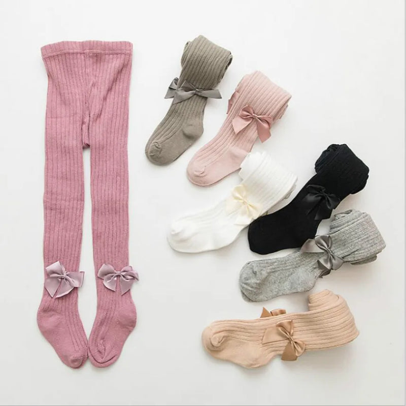 Girl Winter Bowknot Tights Cotton Baby Pantyhose spring autumn rabbit baby socks baby pantyhose children's pants Leg Warmers