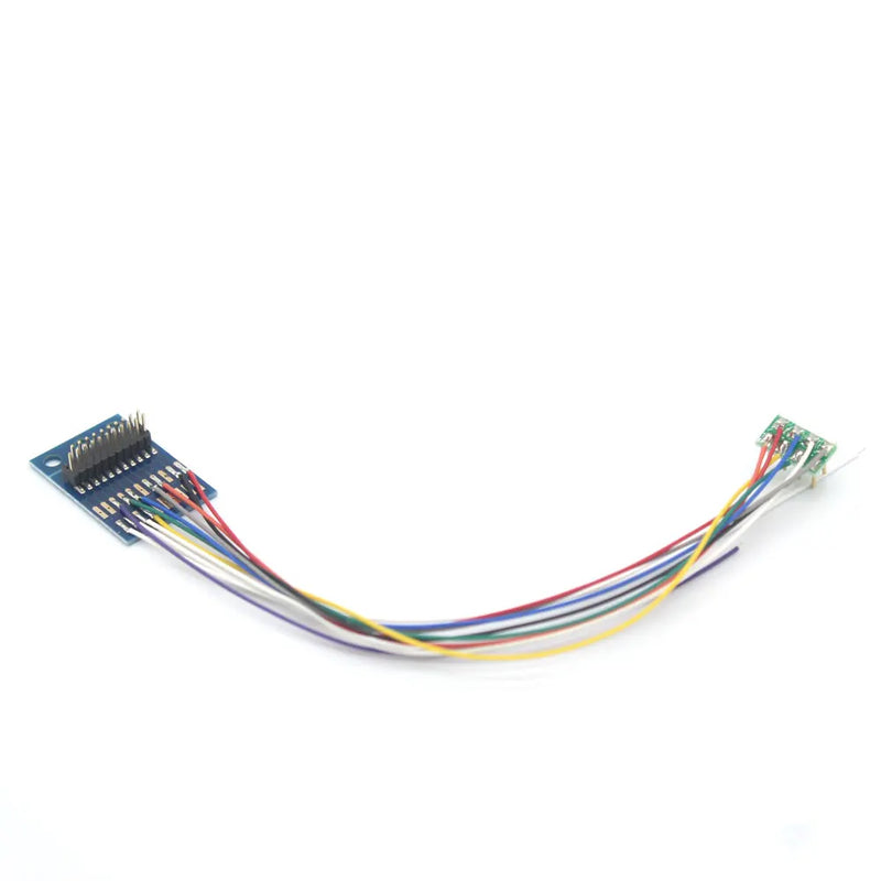 21PIN/21MTC To 8PIN/NEM652 Harness Adaptor with Speaker Wires for Dcc Model Train Railway/LaisDcc Brand 860046