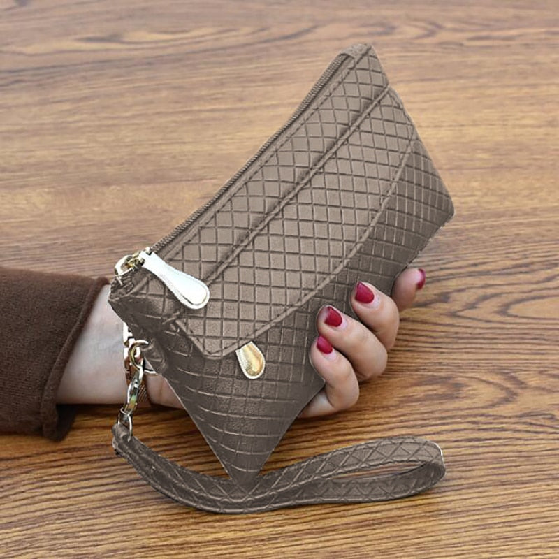 New Fashion Pu Leather Women Wallet Clutch Women&