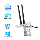 1730Mbps For Intel Dual Band Card Desktop Kit Bluetooth 5.0 802.11ac M.2 9260NGW Card With 2x 6 DBI Antenna For Win10 Laptop