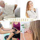 Wood Back Massage Roller Rope Pain Relief Back Puller Massager Strap Neck Shoulder Leg Arm Acupoint Body Self Relax Therapy