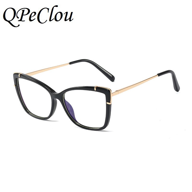 New Fashion Square Anti-blue Glasses Frame Women Brand Vintage Optical Computer Transparent Eyeglasses Female Oculos Feminino