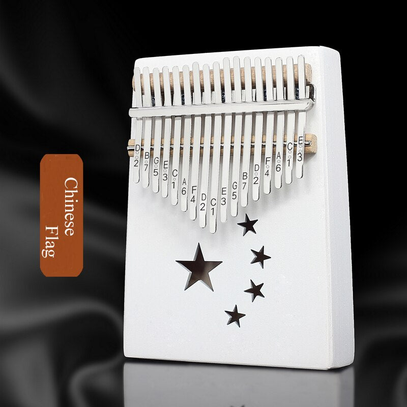 17 Keys Kalimba Mahogany Thumb Piano Reed 17 Key Music Keyboard Mini Piano High-Quality Wooden African Kalimba Finger Piano