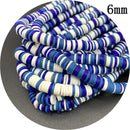 400pcs/Lot 3/4/5/6mm 16inch Round Slice Clay Beads Spacer Beads Polymer Clay Beads For Jewelry Making DIY Handmade Accessories