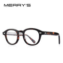 MERRYS DESIGN Classic Acetate Glasses Frame For Men Women Fashion Myopia Prescription Glasses Frames Optical Eyewear S2546