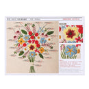 1Set DIY Embroidery Kit with Flower Pattern Canvas Carrying Bag Sewing Needlepoint Kits Craft Needle/Thread Kit For Beginners