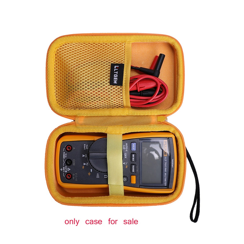 LTGEM Waterproof EVA Hard Case for Fluke 117 Electricians True RMS Multimeter