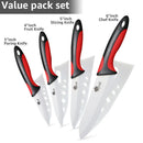 Ceramic Knife Kitchen Knives Holder Chef Slicing Utility Paring Knife White Blade 3 4 5 6 inch + Stand + Peeler Cooking Set