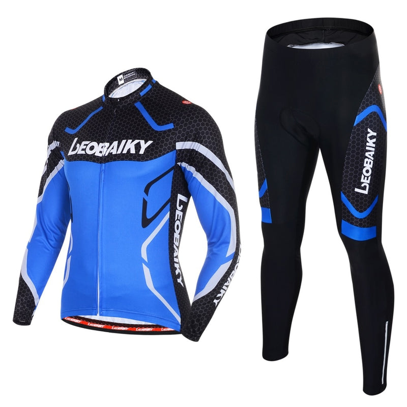 High Quality Pro Bicycle Jersey Long Sleeves Set Men Bike Clothing Mtb Cycle Wear 3D Padded Breathable Sportswear Complete Kits