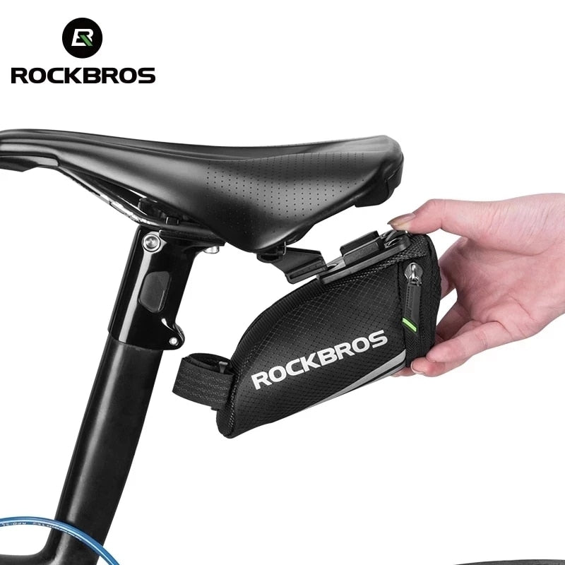 ROCKBROS Saddle Bag Bicycle Mini Seat Bag Cycling Y-Series Strap On Wedge Packs MTB Rode Bike Tool Kits Rear Seat Pack Bags