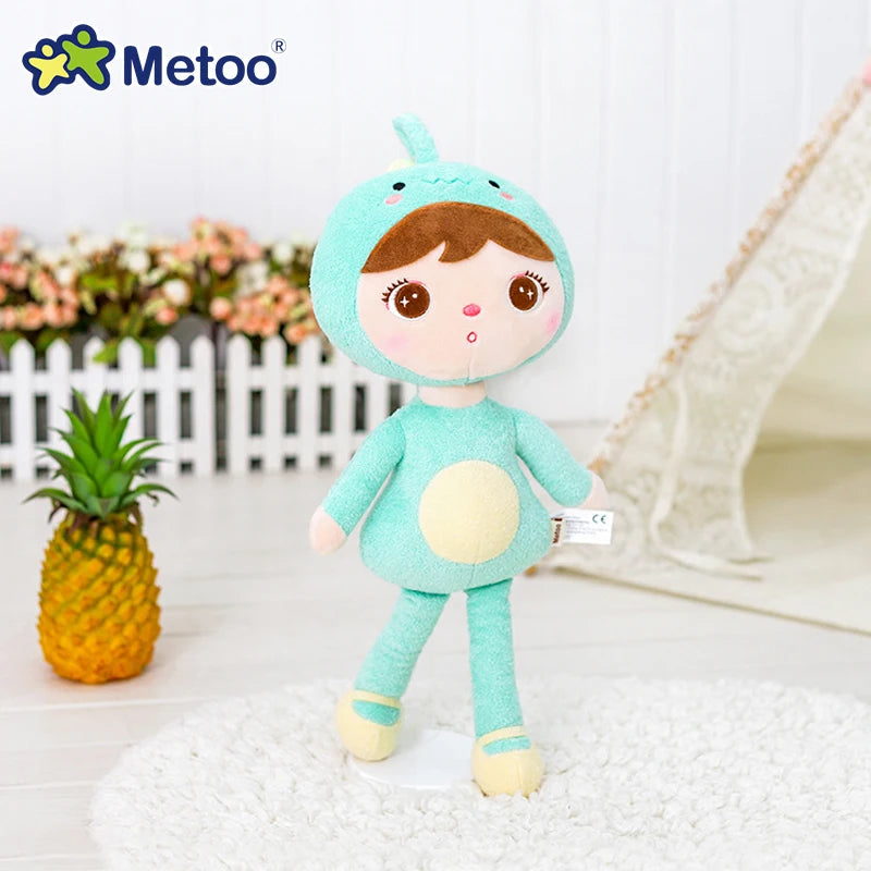 Metoo Doll Cute Cartoon Girls Baby Soft Plush Stuffed Toys Kawaii Sweet Animals For Kid Children Christmas Birthday Gift