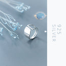 Modian Fashion Design Geometric Exquisite Silver Finger Ring For Women Real 925 Sterling Silver Hollow Star Fine Jewelry Bijoux