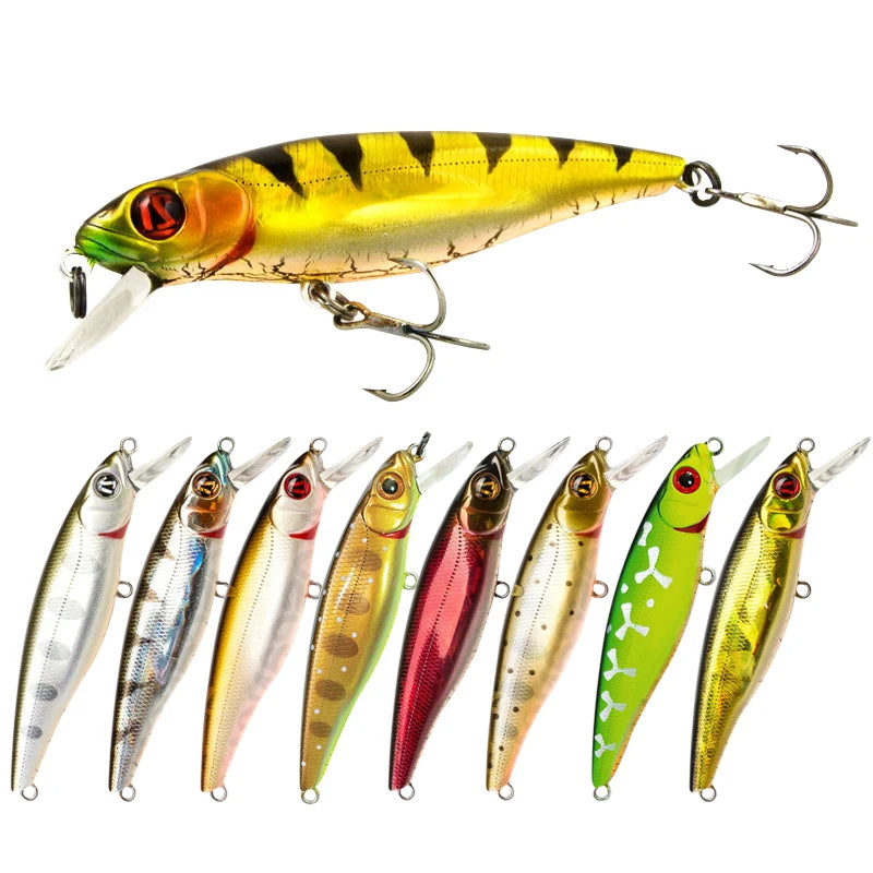 1Pcs Fishing Lures 85mm 9g Floating Minnow Hard Plastic Artificial Bait Pike Bass Lures Wobbler Fishing Tackle Accessories M435