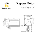 Cloudray Nema 23 Open Loop Stepper Motor Kit 2 Phase 3N.m 5.0A 23CS30C-500+DM556S for 3D printer CNC Engraving Milling Machine