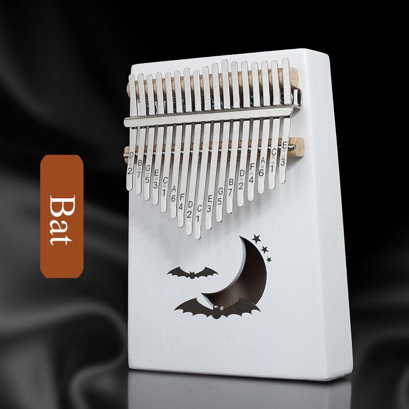 17 Keys Kalimba Mahogany Thumb Piano Reed 17 Key Music Keyboard Mini Piano High-Quality Wooden African Kalimba Finger Piano