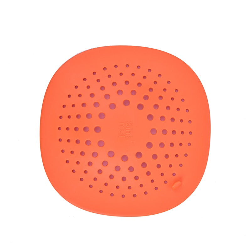 Silicone Drain Hair Catcher Kitchen Sink Strainer Bathroom Shower Sink Stopper Drain Cover Hair Trap Filter for Kitchen Bath