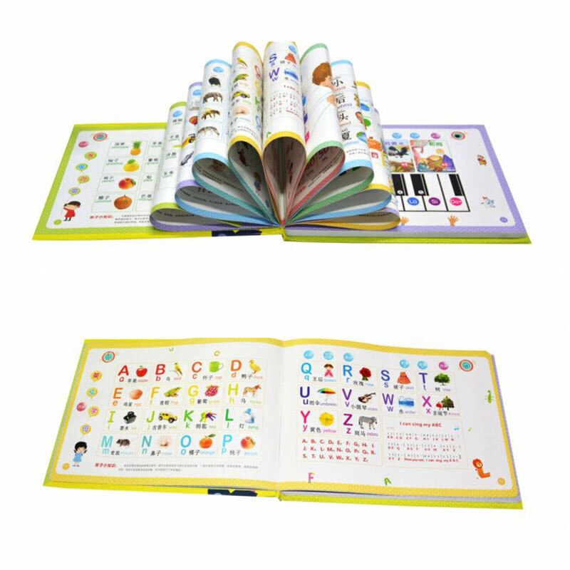 2022 Children Point To Read English and Chinese Baby Audio Books with Sounds Early Education Children Learn Educational Toys