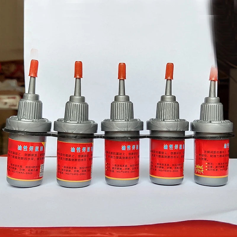 New Multi Purpose Adhesive Glue Plastic Wood Metal Rubber Tire Repair Glue Soldering Agent Metal Welding Flux 0.5 Fl Oz Vc