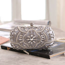 Women's Evening Clutch Bag Party Purse Luxury Wedding Clutches For Bridal Exquisite Crystal Ladies Handbag Apricot Silver Wallet