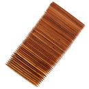 75 Pcs 20cm Double Pointed Carbonized Bamboo Knitting Needles Knit Yarn Weave Craft Mix 15 Sizes 2.0-10mm Crochet Needles Set