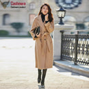 Winter Long Wool Coat Women 2023 Autumn Camel Classic Double Breasted Wool Coat Black Warm Thick Coat Women Red Large Size Coat