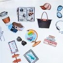 24pcs Cute Globe Airplane Travel Journey Stickers Diy Scrapbooking Photo Album Decorations Label Stickers School Office Supplies