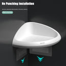 ONEUP Bathroom Storage Corner Shelf Punch-free Triangular Shelves Holder Shower Shampoo Kitchen Rack Holder Bathroom Accessories