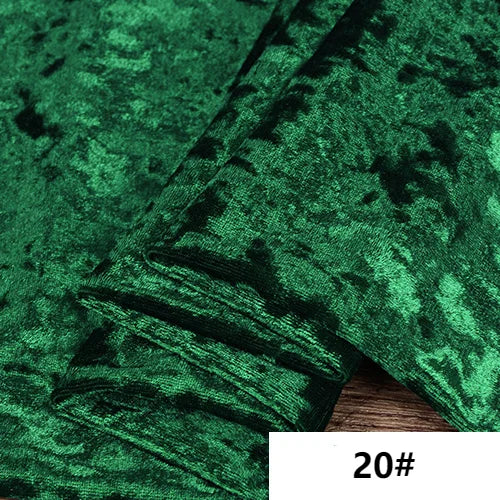 Stretch Crushed Velvet Fabric Upholstery Velour Cloth For Sofa and Curtain,Red,Black,Grey,Teal,Green,Blue,Pink