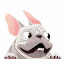 French Bulldog Car Sticker Pet Dog Vinyl Decal Animal Cartoon Auto Stickers Waterproof Bumper Accessories Decoration 12*14cm