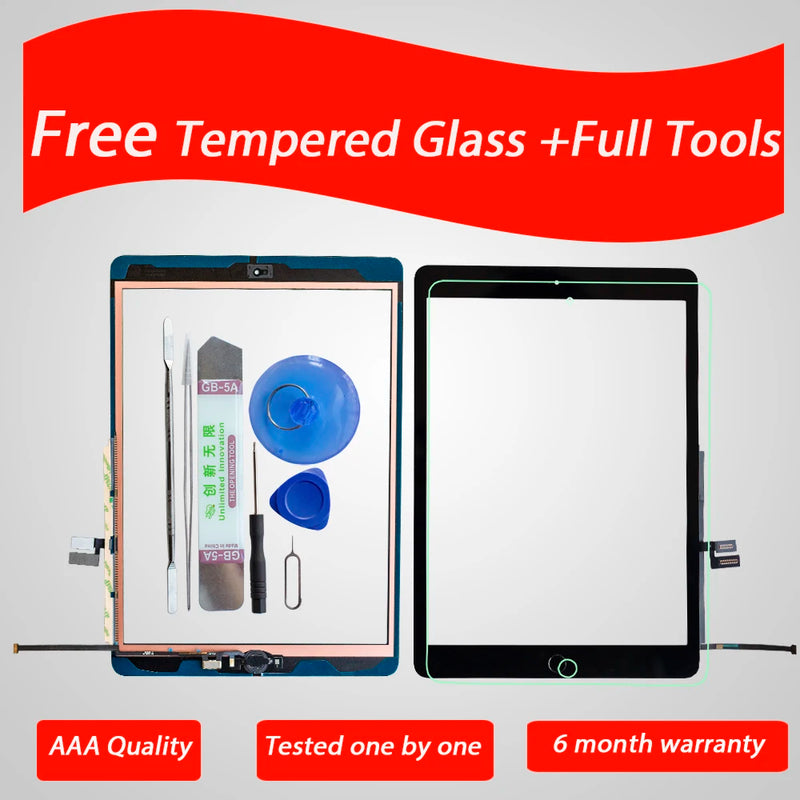 10.2" For iPad 7/8 Touch Screen Digitizer Glass 2019/2020  A2197 A2198 A2200 A2270 A2428 A2429 A2430 +Tools+Tempered Glass