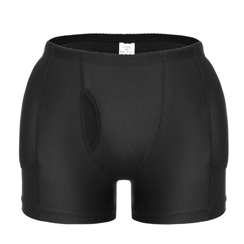 Mens Padded Shapewear Hip Enhancer Butt Lifter Slimming Body Shaper Compression Shorts Boxer Enhancing Underwear Control Panties