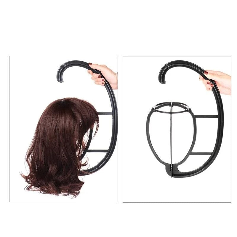 Wig Stands Portable Wig Hanger Salon Barber Hanging Hats Holder Dryer Display Stand