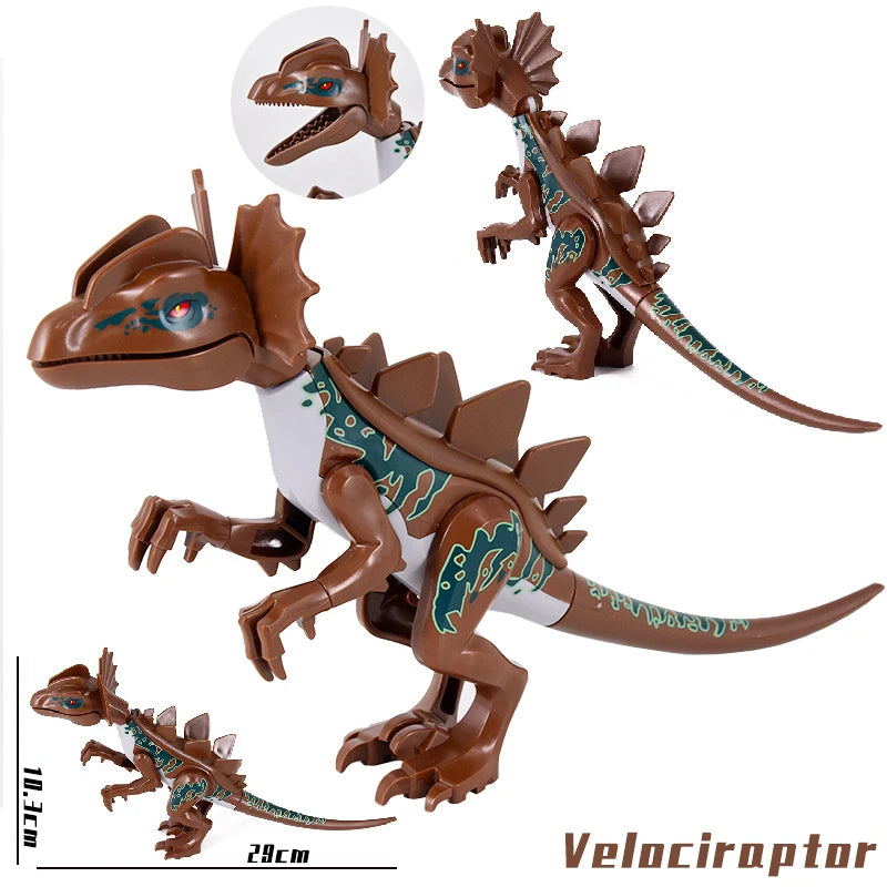 Brutal Raptor Building Jurassic Blocks World 2 MINI Dinosaur Figures Bricks Dino Toys For Children Dinosaurios Christmas