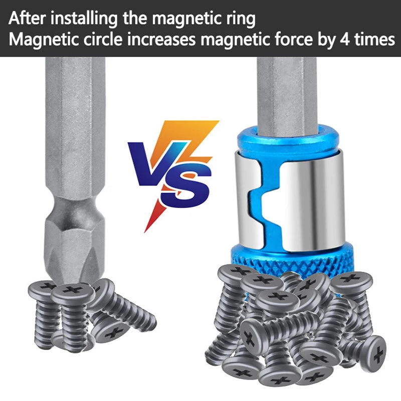 Universal 1 PCS Magnetic Ring Alloy Magnetic Ring Screwdriver Bits Anti-corrosion Strong Magnetizer Drill Bit Magnetic Ring