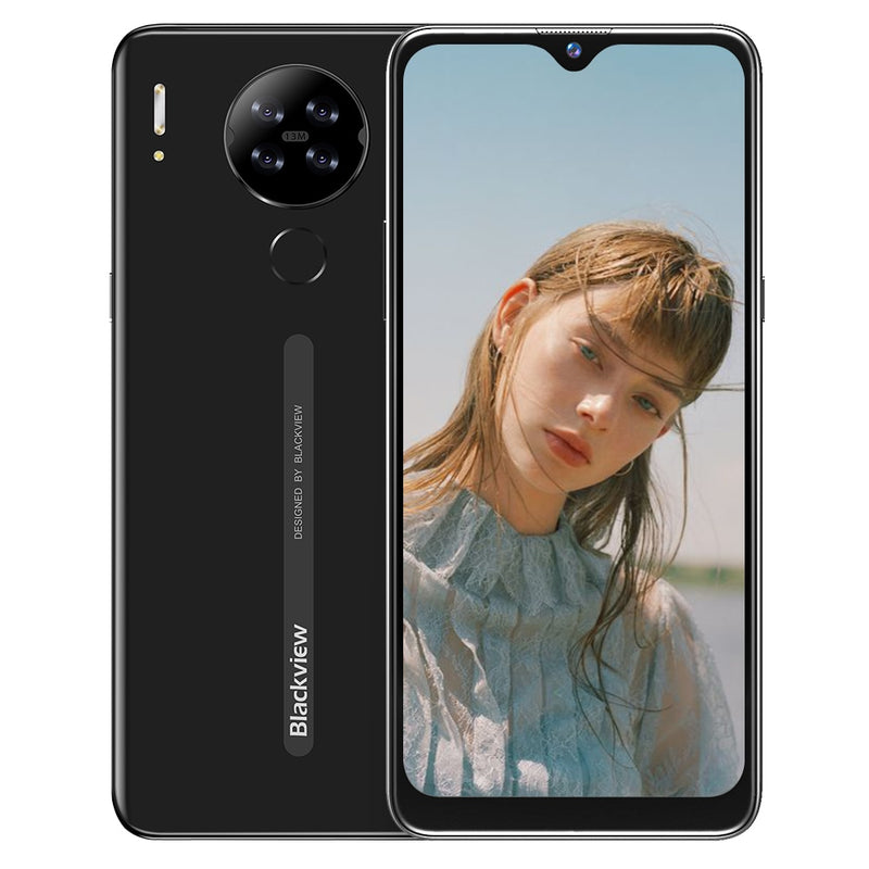 Blackview A80s 4GB+64GB Smartphone 13MP Quad Camera 4200mAh Android 10 Octa Core Face ID 4G Mobile Phone Fingerprint Telephone