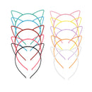 5pcs 10pcs Best selling cat ears headband bezel girl hair accessories hairbands plastic party props headwear children's jewelry