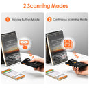 Eyoyo EY-024 Phone Back Clip Bluetooth Scanner Portable Barcode Reader Data Matrix Code 1D 2D CMOS QR PDF417 Code IOS Android