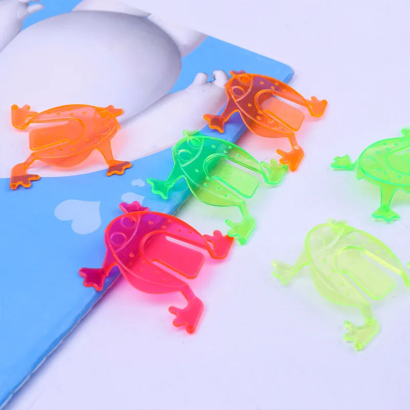 10/20PCS 4.3*4.3cm Jumping Frog Hoppers Game Kids Party Favor Birthday Party Toys for Girl Boy Goody Bag Pinata Fillers