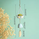 Nordic Succulent Flower Pots Planter Pot Home Decoration Accessories Hanging Pendants Figurines Wind Chime Resin Ornament Gifts