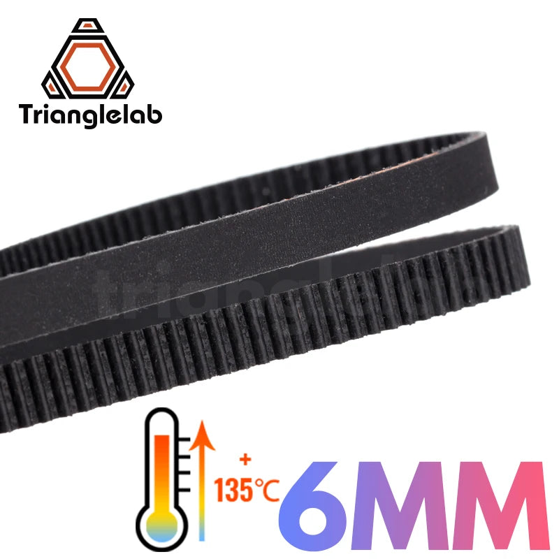 C Trianglelab Heat-resistant 135℃(273℉)  belt synchronous belt Timing belt Width 9MM/6MM for 3D Printer