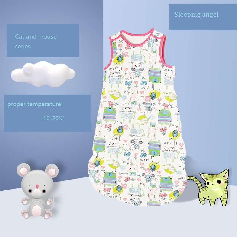 HappyFlute 10-20℃ 3Size Cotton Fabric Unisex Swaddling Vest Children&