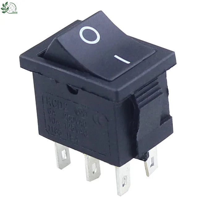 Promotion! 1 pcs kcd1 15*21mm SPDT  Mini Black 3 Pin Rocker Switch AC 6A/250V 10A/125V KCD1