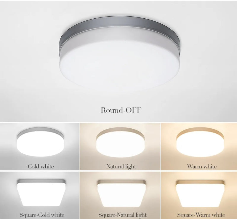 MARPOU LED ceiling lights for room 18W 24W 36W 48W Cold Warm White Natural light fixtures ceiling lamps for living room lighting