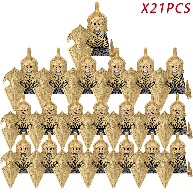 Classic Medieval Movie Elves Dwarf Warrior Iron Foot Dane leader of the Dwarfs Building Blocks LOTR Figures Toys For Children