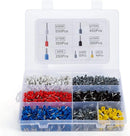 Crimper Plier Set, Self-Adjustable Ratchet Wire Crimping Tool with 2000 Wire Terminal Crimp Connectors and Wire End Ferrule