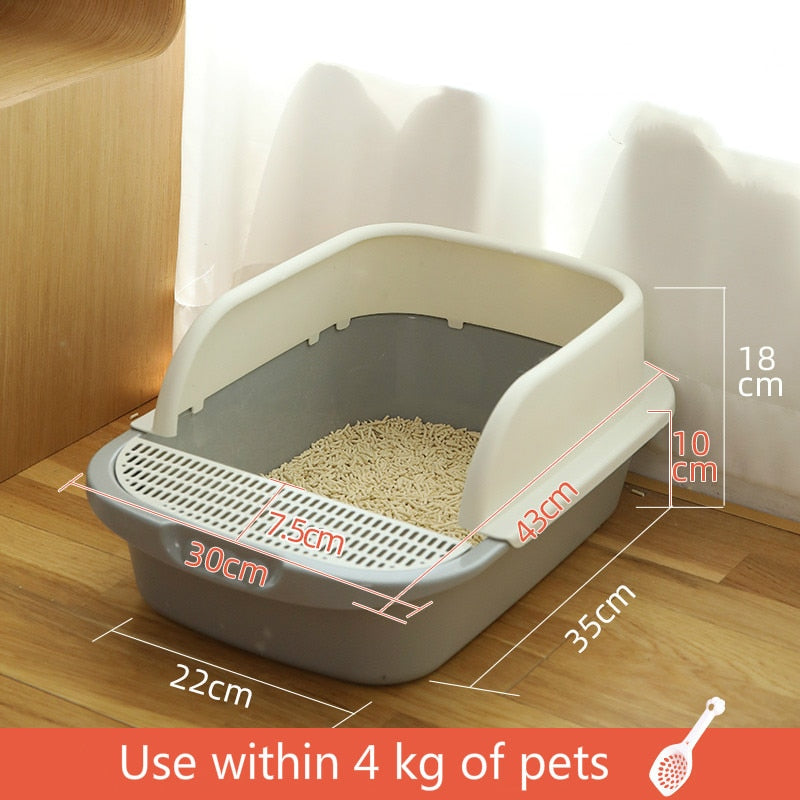 Large cat litter box anti-splashing full semi-closed cat toilet deodorant cat small cat deodorant feces basin sand basin