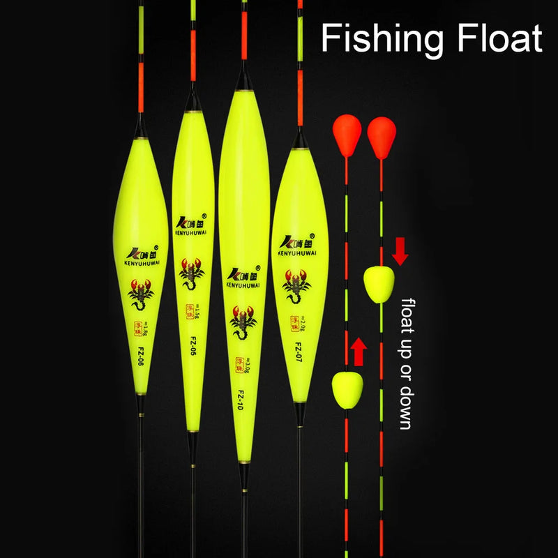 1/2pcs Eye-catching Fishing Floats Bead Floating Ball Slidding Floater Composite Nano Bobber Special Nearsighted Fishing Tackle