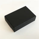 24Pcs Black Cardboard Packaging Boxes  Jewelry  Boxes Multiple Sizes Aircraft Gift Box Black Handmade Soap Packaging Boxes