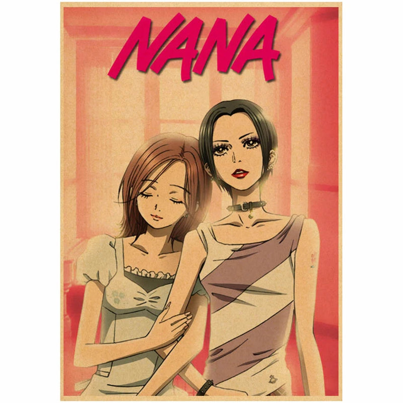 Funny Japanese Anime Nana Osaki Poster Home Decal Art Painting Nana Anime Wall Sticker For Coffee House Bar Decoration Painting